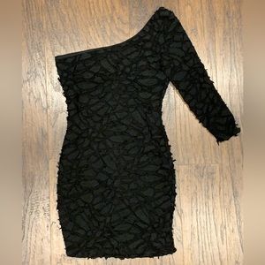 Symphony, One Shoulder Dress in Black